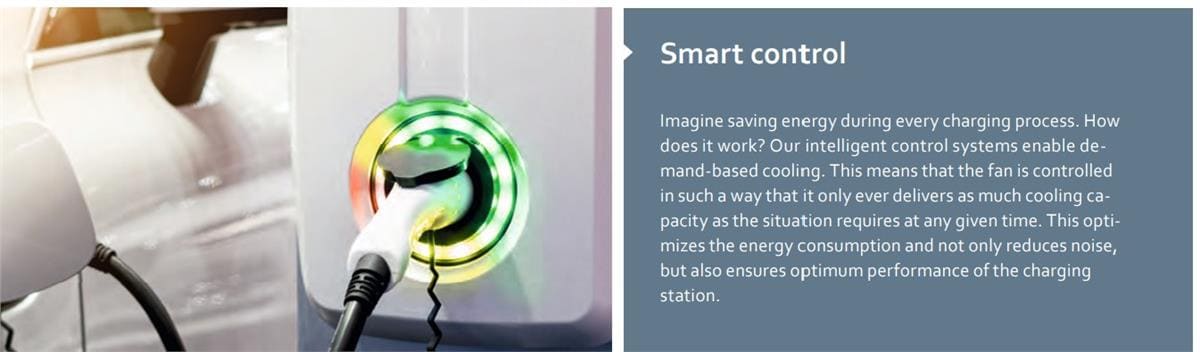 Infographic - ebm-papst EV Charging Station Solutions